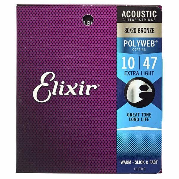 ELIXIR 11000 Polyweb Extra Light Χορδές Ακουστικής Κιθάρας