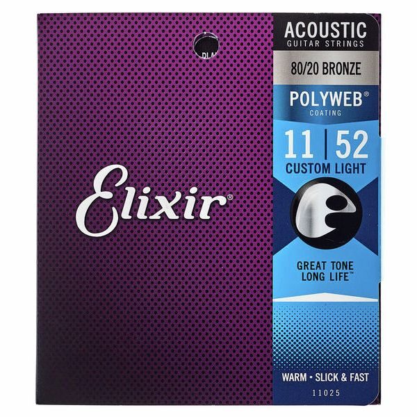 Elixir 11025 Polyweb Custom Light Acoustic