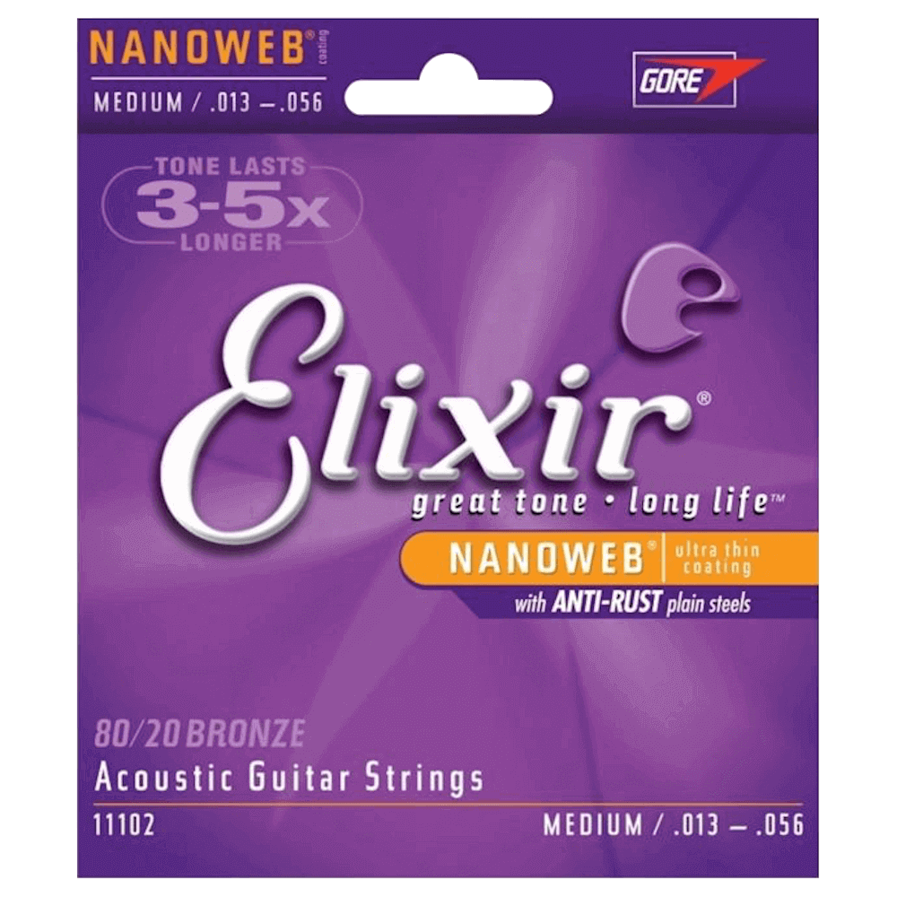 ELIXIR 11102 Nanoweb Medium Χορδές Ακουστικής Κιθάρας
